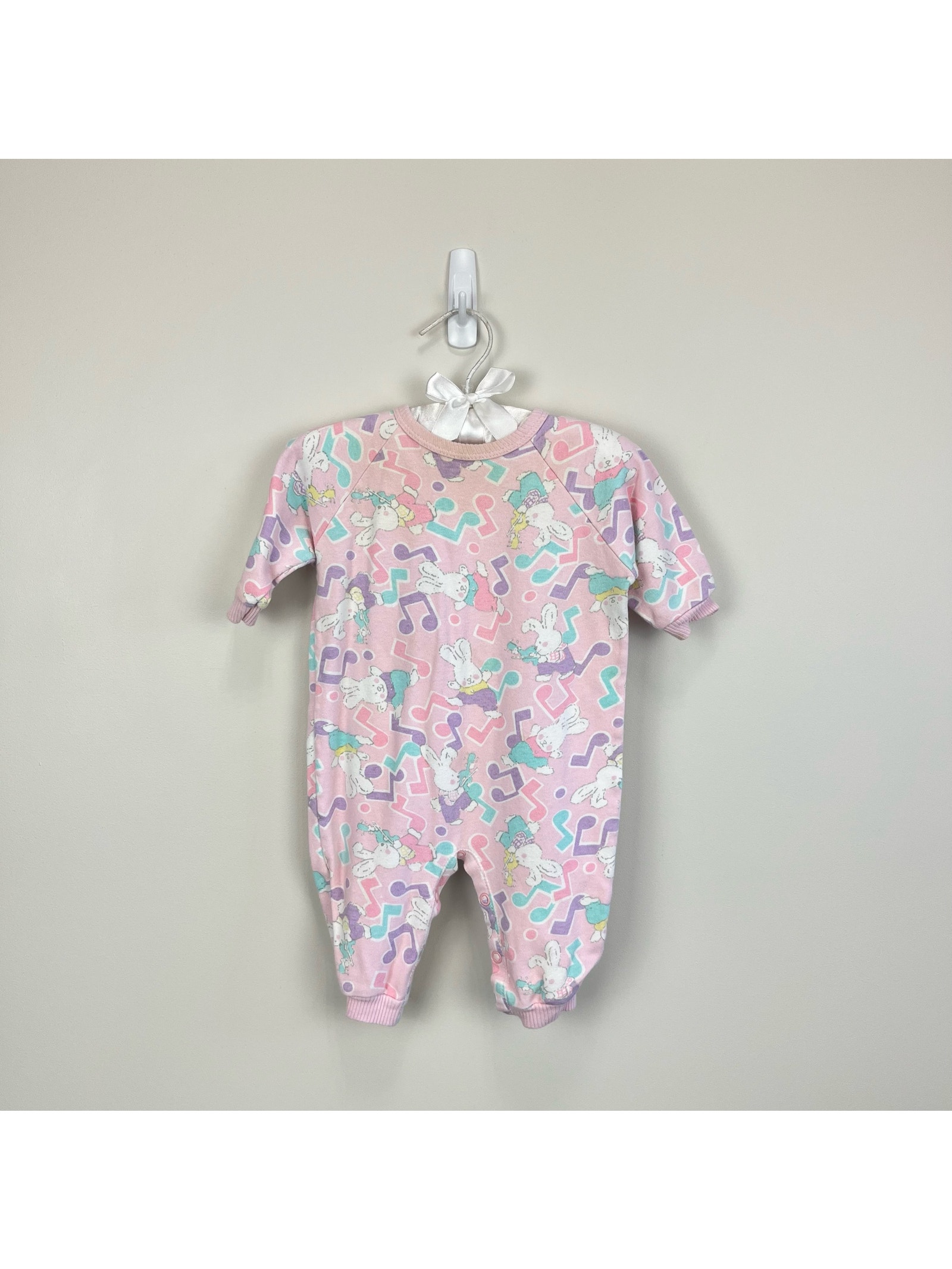 Vintage Soupcon Musical Bunny Romper 6-9 Months Usa